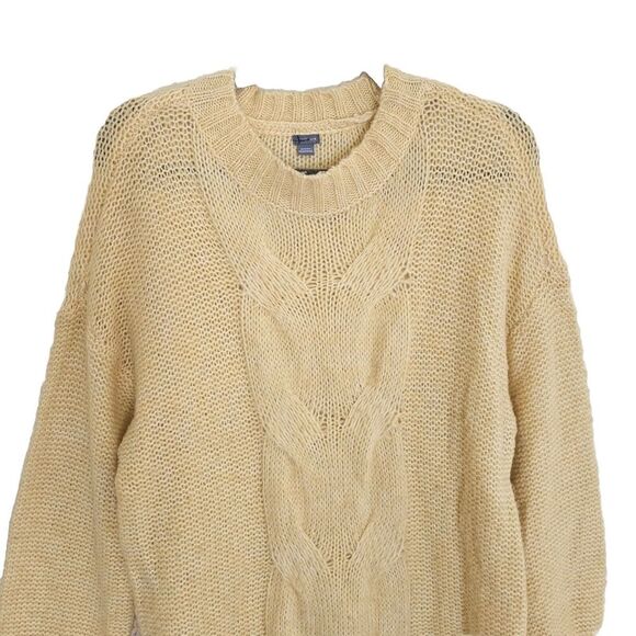 Aerie Women’s Happy Place Oversized Sweater Chunky Cable Knit Size XS - Picture 8 of 9